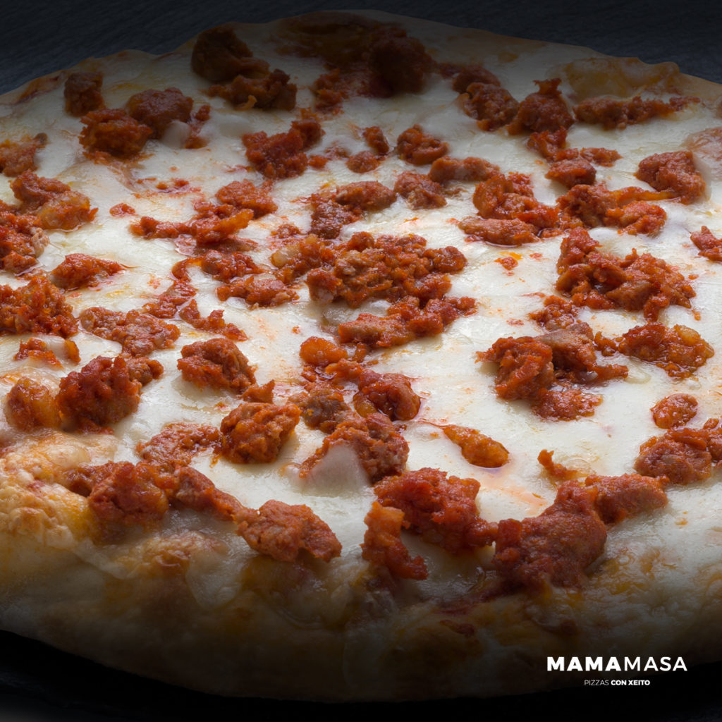 Pizza de picadillo de chorizo Mamamasa