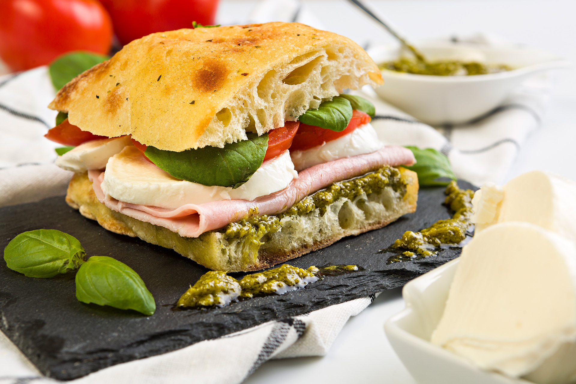 Focaccia con aceitunas
